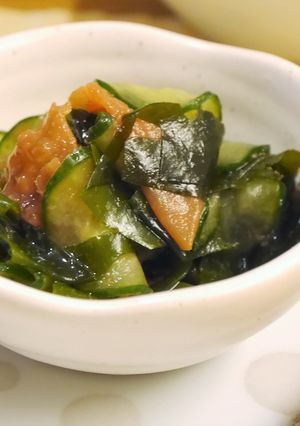 だしまろ酢で★きゅうりとワカメの梅酢の物-レシピのメイン写真