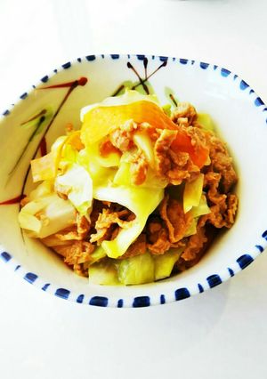 キャベツとそぃみーとのあえもの-レシピのメイン写真
