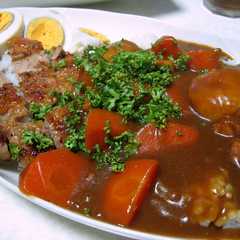 รูปของ ガッツリだぁ～ポークステーキ★カレー