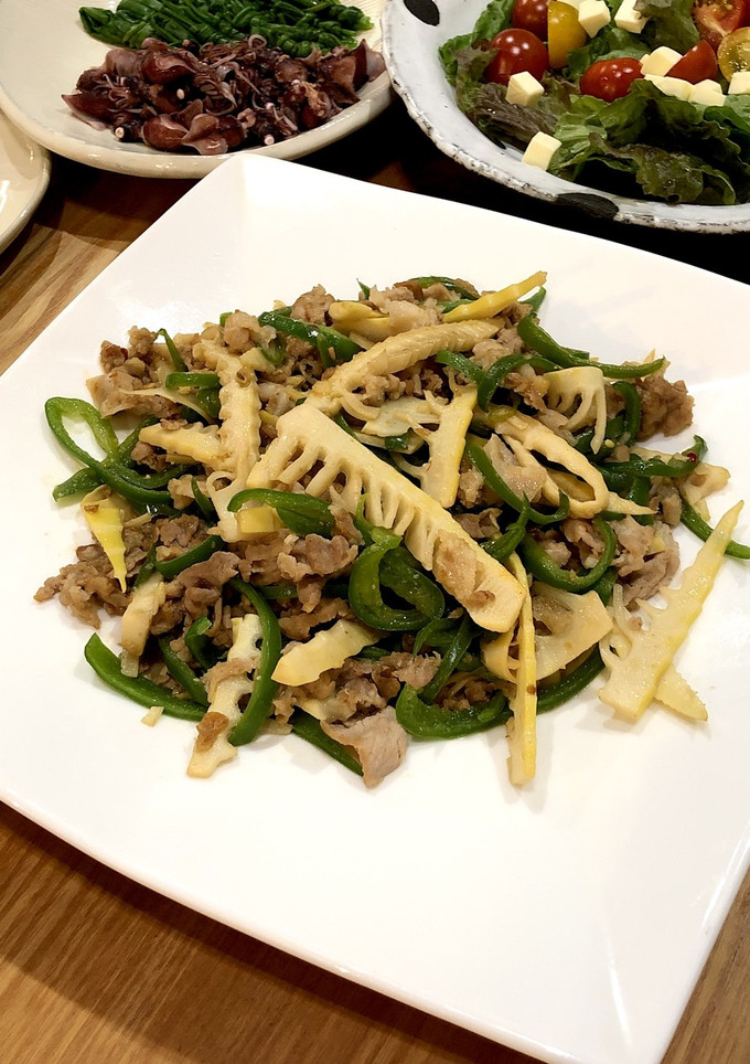 青椒肉絲⁈ 筍とピーマンの豚味噌炒め-レシピのメイン写真
