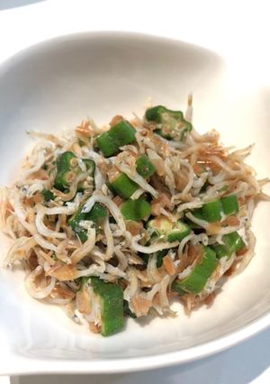 簡単オクラとしらすの和え物-レシピのメイン写真