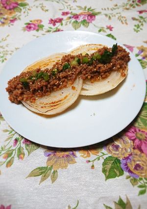 新たまねぎの肉みそステーキ-レシピのメイン写真