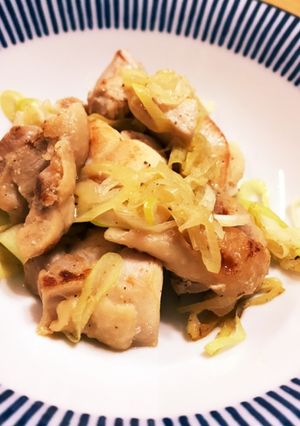 鳥もも肉のねぎ塩炒め-レシピのメイン写真