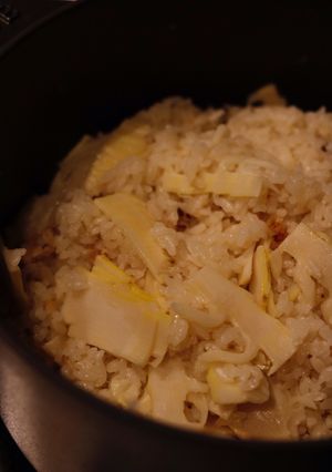 STAUBココハンLで美味！たけのこご飯-レシピのメイン写真