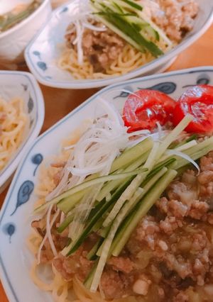 なすの肉味噌ジャージャー麺-レシピのメイン写真