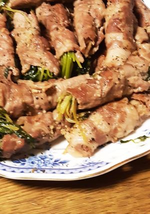 豆苗とえのきの肉巻き-レシピのメイン写真