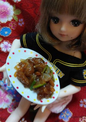 リカちゃんサイズ♡ヤクルト酢豚ꕤ*.ﾟ-レシピのメイン写真