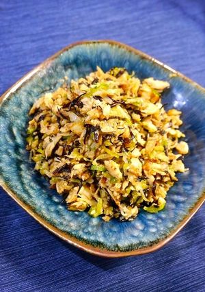 簡単！ホッケとひじきの胡麻風味炒め-レシピのメイン写真