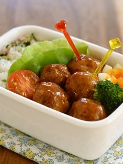 お弁当に!液塩でミートボール♪-レシピのメイン写真