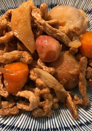 圧力鍋で根菜煮物 ビーガン 精進-レシピのメイン写真