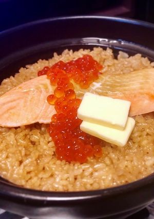 ★バター醤油★鮭といくらの土鍋ご飯-レシピのメイン写真