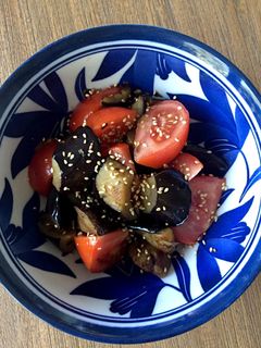 茄子とトマトの甘酢サラダ-レシピのメイン写真