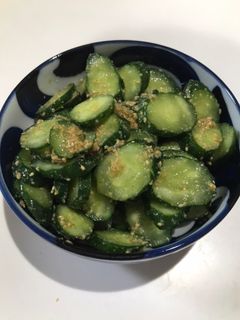 簡単♡すぐ食べられる♡胡瓜とごま油の浅漬-レシピのメイン写真