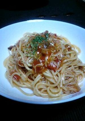 蟹たっぷり♪にんにくトマトパスタ♪-レシピのメイン写真
