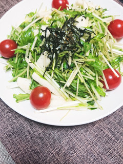 水菜と長芋のサラダ-レシピのメイン写真