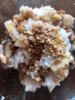 納豆たけのこご飯-レシピのメイン写真