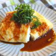 油揚げの鶏挽き肉挟み焼き
