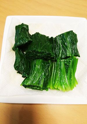 レンジでほうれん草 おひたしに♪-レシピのメイン写真