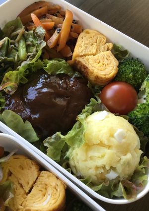 男子高生弁当☆ポテサラ弁当-レシピのメイン写真
