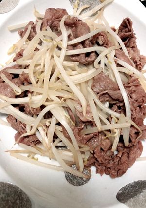 すき焼きのタレで作るもやし炒め-レシピのメイン写真