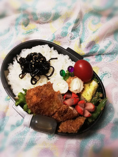 高校男子弁当♡ヒレカツ弁当-レシピのメイン写真