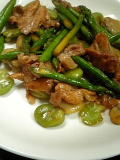 そら豆の中華風炒め♪-レシピのメイン写真