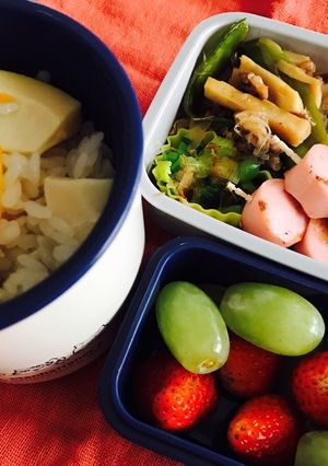 筍パレード弁当-レシピのメイン写真
