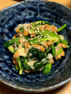 納豆とおろしほうれん草-レシピのメイン写真