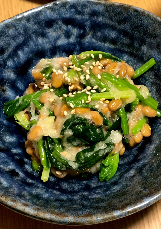 納豆とおろしほうれん草-レシピのメイン写真