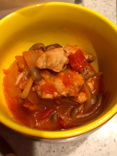 昨日何食べの、鶏肉のトマト煮込み-レシピのメイン写真