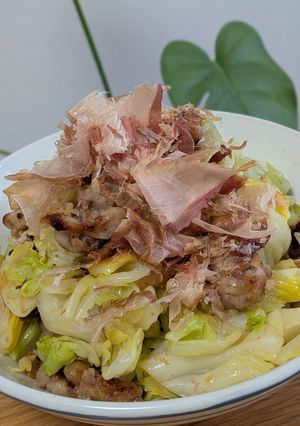 春キャベツカリッと豚こま肉の土佐酢サラダ-レシピのメイン写真