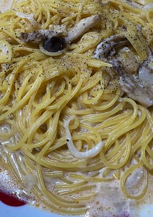 【塩分2.2】ワンパン明太クリームパスタ-レシピのメイン写真