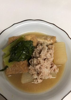 厚揚げと大根豚バラの味噌煮-レシピのメイン写真