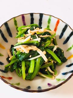 ほうれん草とえのきの胡麻和え-レシピのメイン写真