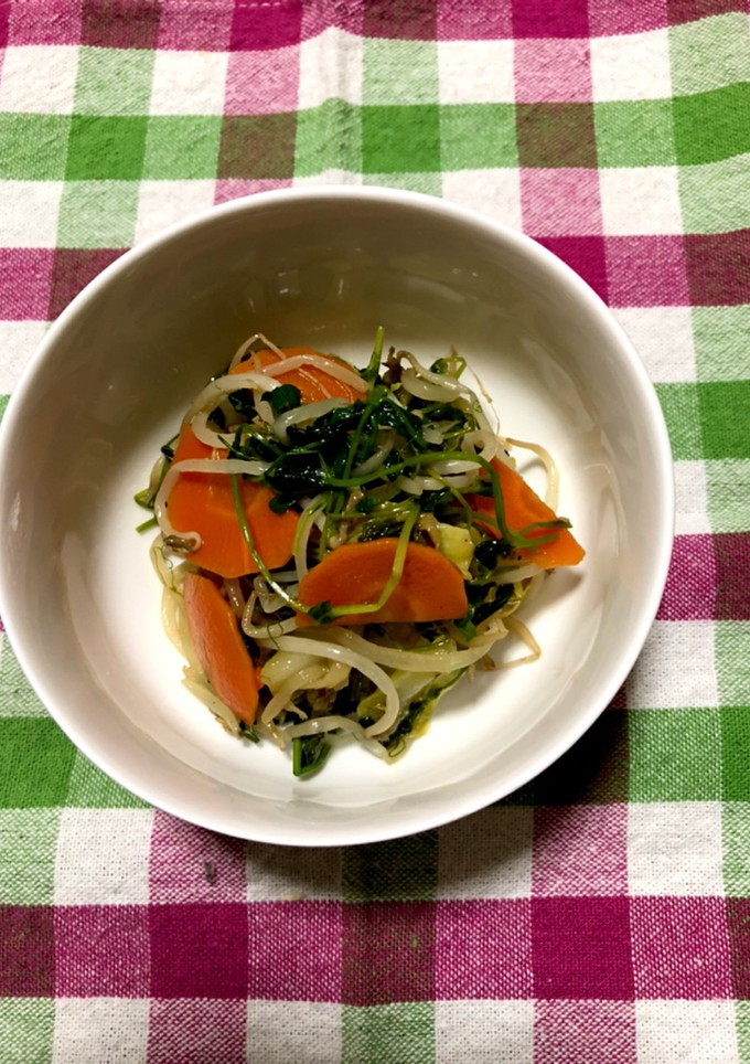 もやしと豆苗の中華風炒め-レシピのメイン写真