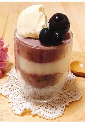 チェリーベリーバナナヨーグルトスムージー-レシピのメイン写真