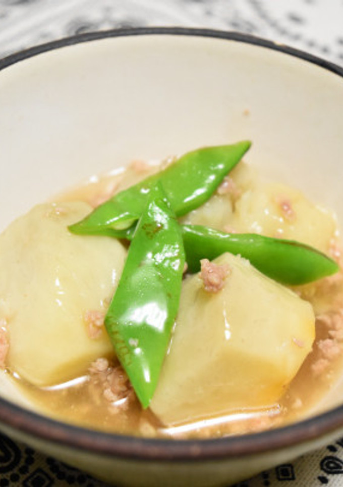 里芋の白煮、そぼろあんがけ-レシピのメイン写真