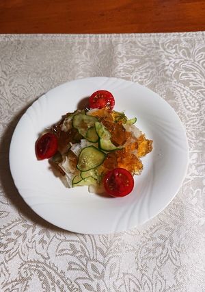 青じそジュレドレッシングサラダ-レシピのメイン写真