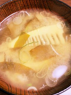 たけのことわかめの味噌汁-レシピのメイン写真