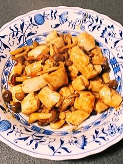 簡単♪鶏肉としめじの焼肉のたれ炒め♪-レシピのメイン写真