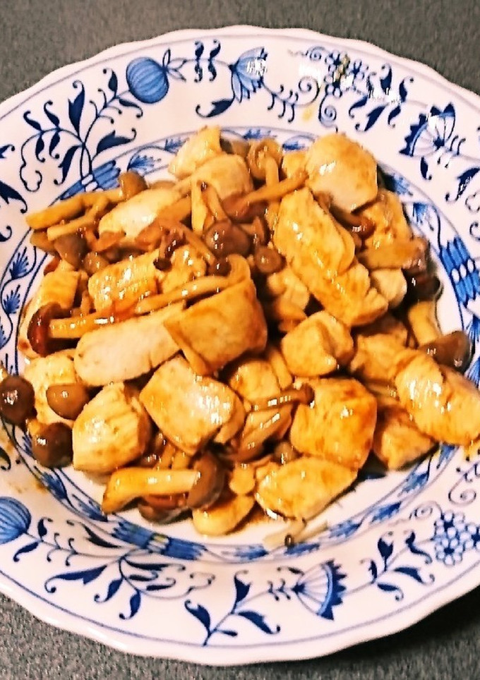 簡単♪鶏肉としめじの焼肉のたれ炒め♪-レシピのメイン写真