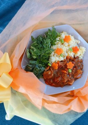【親子レシピ】母の日花束カレー-レシピのメイン写真