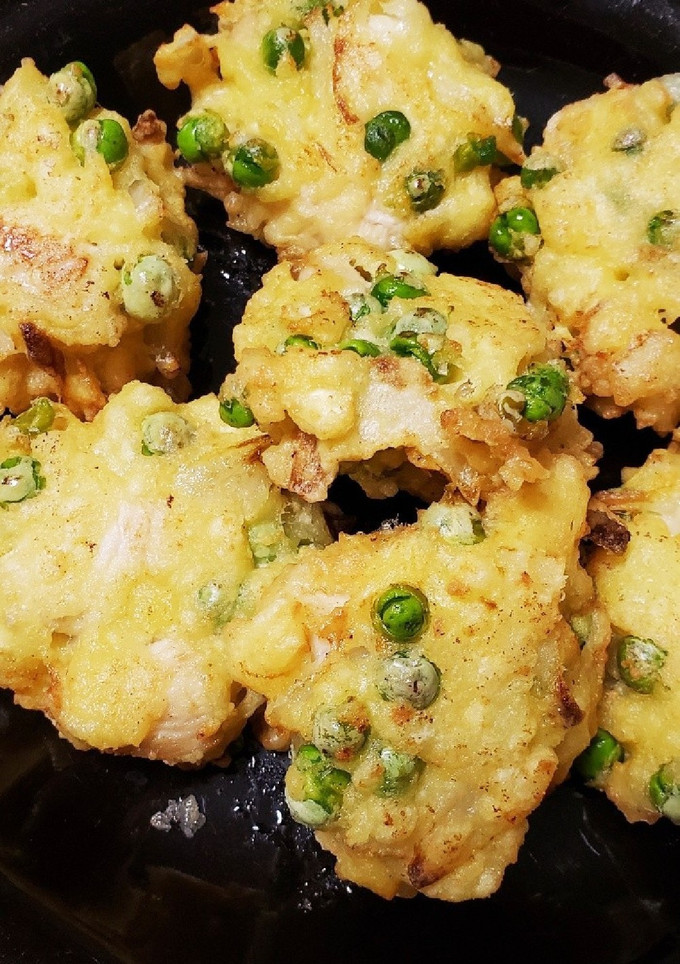 うすいえんどうとむね肉のかき揚げ-レシピのメイン写真