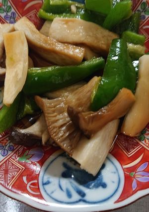 レンジで！エリンギとピーマンの醤油煮-レシピのメイン写真