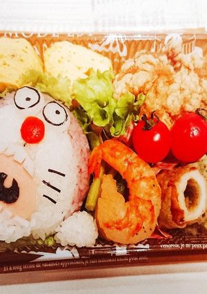 驚きすぎた？！笑 ドラえもん♪キャラ弁♪-レシピのメイン写真