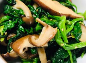 椎茸しめじほうれん草の生姜醤油♡-レシピのメイン写真