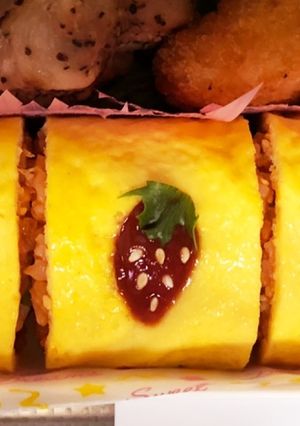 いちごオムライス-レシピのメイン写真