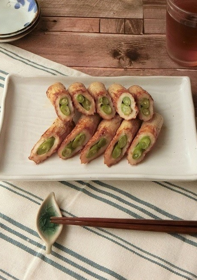 材料4つ★ちくわいんげんのマヨ醤油炒め-レシピのメイン写真
