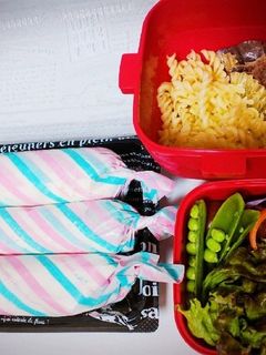 ラップサンドとツナパスタ弁当-レシピのメイン写真