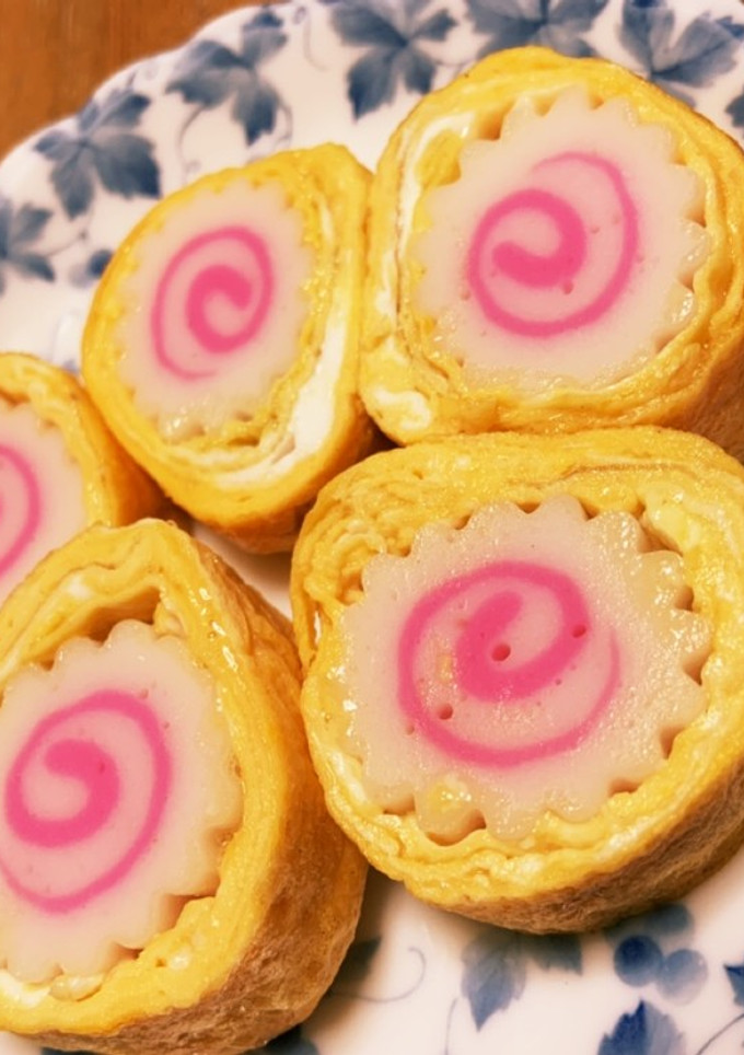 色鮮やかな卵焼き☆なるとをINした卵焼き-レシピのメイン写真